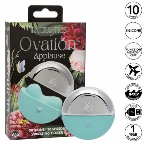 CalExotics Ovation Applause Aqua Green - stymulator z 10 trybami pracy