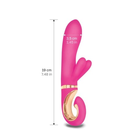 Gvibe Grabbit Mini Violet - Model z 3 silnikami, silikon medyczny, 19 cm