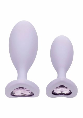 CalExotics First Time Crystal Booty Duo silikonowy zestaw z kryształkami