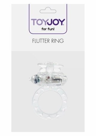 Flutter Ring Vibrating silikonowy pierścień wibrujący czarny