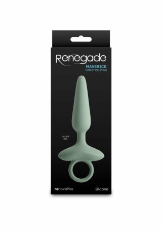 Renegade Maverick - silikonowy wibrujący plug, 3 prędkości, ładowalny