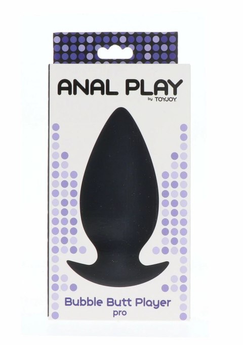 TOYJOY Bubble Butt Player Pro silikonowy anatomiczny plug czarny