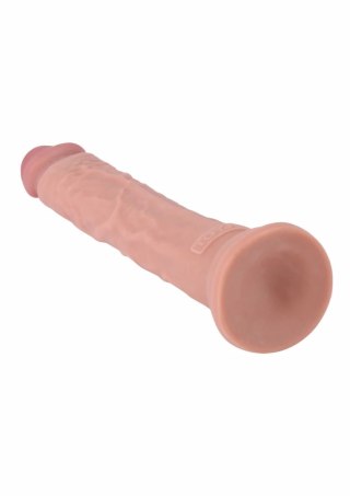 TOYJOY Deluxe Dual Density Dong 30 cm TPE z przyssawką, beżowy