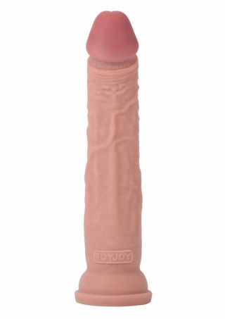 TOYJOY Deluxe Dual Density Dong TPE 33 cm z przyssawką, dwuwarstwowy