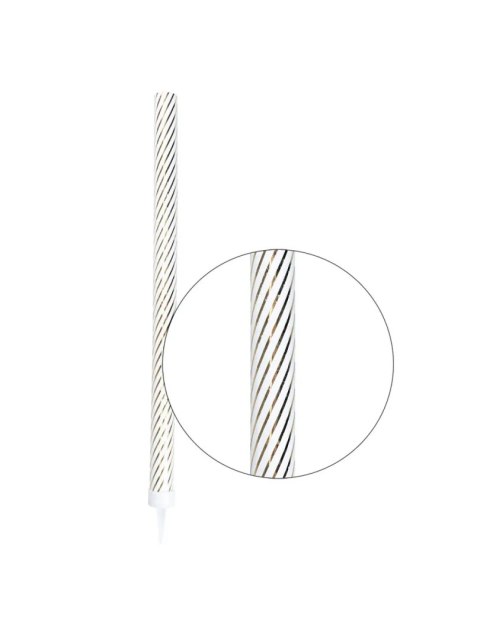 Fontanna party 26 cm - złote paski DS7368