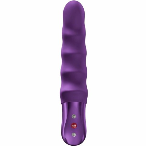 Fun Factory Stronic Surf Dark Violet - pulsator z falistą teksturą, 20 cm