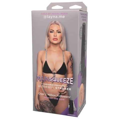 Doc Johnson Main Squeeze @layna.me - model anatomiczny w etui ULTRASKYN