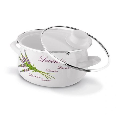 Garnek emaliowany Lawenda 1,6 l