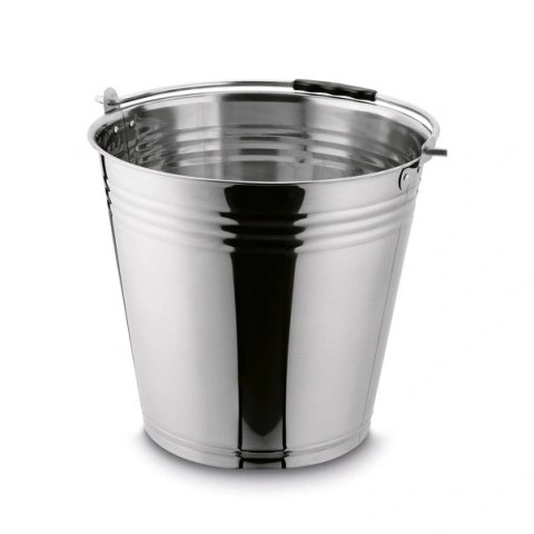 Wiadro metalowe nierdzewne z rączką Puro 12 l