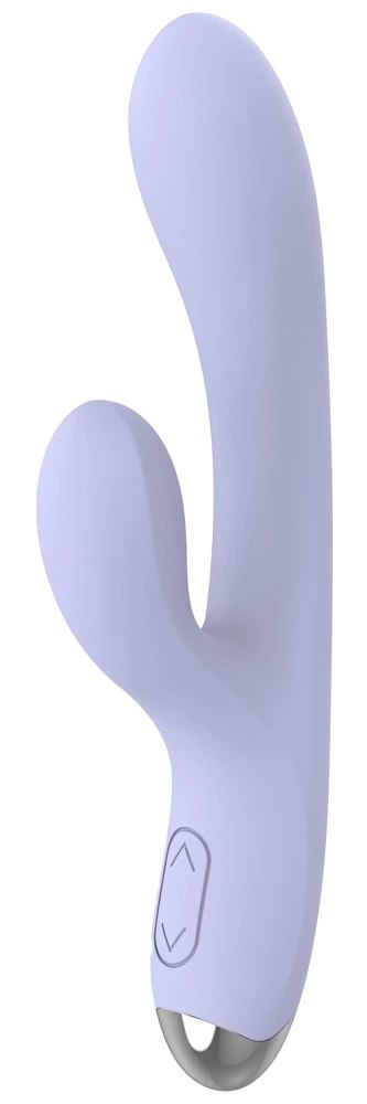 Beau coeur Rivano Curved Rabbit - silikonowy model z 2 silnikami, fioletowy