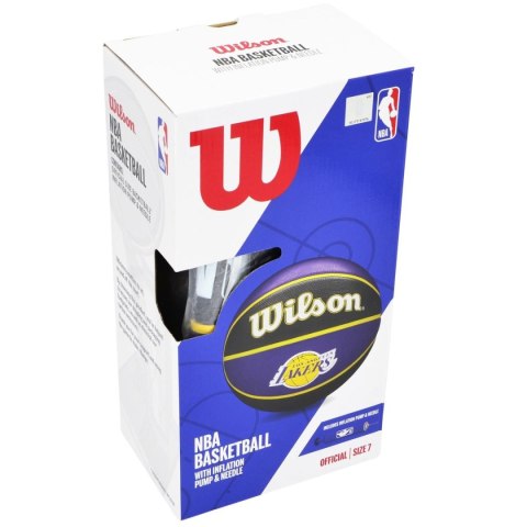 PIŁKA DO KOSZYKÓWKI WILSON NBA LA LAKERS KARTON POMPKA
