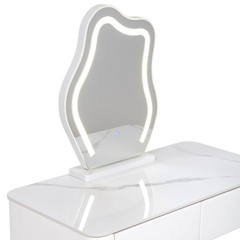 Toaletka kosmetyczna LED/ Komplet mebli blat 100 cm- Lilia - kolor biały