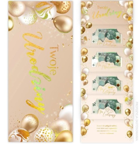Karnet Premium na banknoty Urodziny - 15