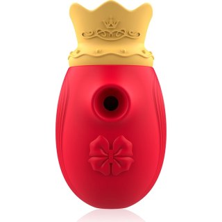 Intense Clitorial Pulsator Red - 10 Trybow Fali i Ruchu, Wodoodporny