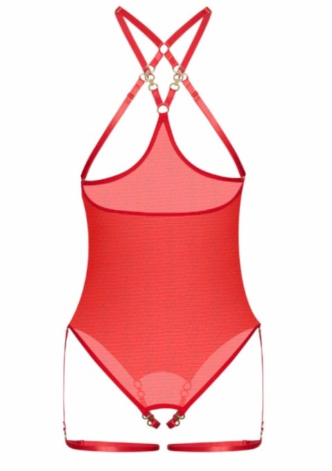 Kinky Diva Risque Body Cupless & Crotchless - regulowane paski, nowoczesny design