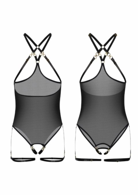 Kinky Diva Risque Cupless & Crotchless Body - nowoczesne body z regulowanymi paskami