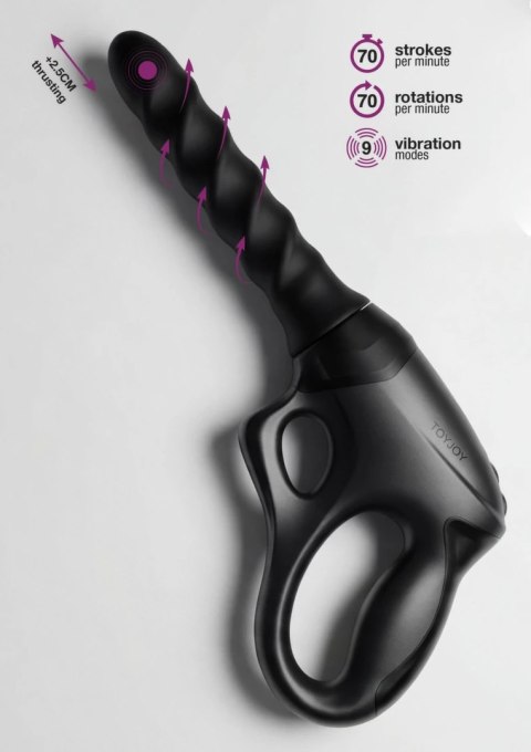 TOYJOY Cadence PRO+ Gun Vibrator - model z uchwytem i systemem rotacji