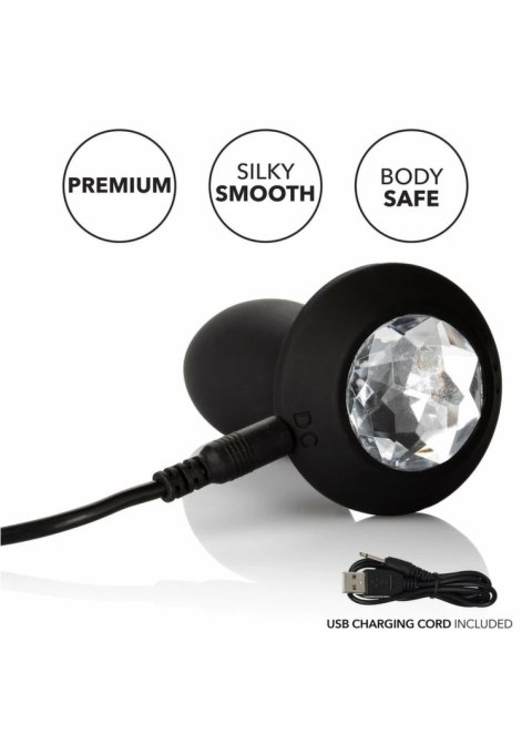CalExotics Power Gem Vibrating Petite Crystal Probe silikonowa sonda LED