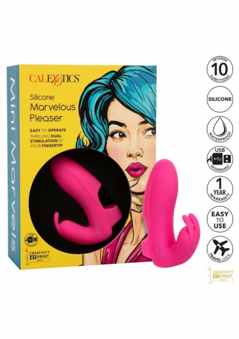 CalExotics Silicone Marvelous Pleaser mini masażer palcowy 10 trybow