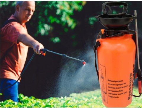 Opryskiwacz ciśnieniowy ręczny ogrodowy spryskiwacz długa lanca 10l pasek 11427_10L