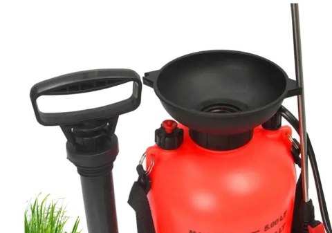 Opryskiwacz ciśnieniowy ręczny ogrodowy spryskiwacz długa lanca 5l pasek 11427_5L