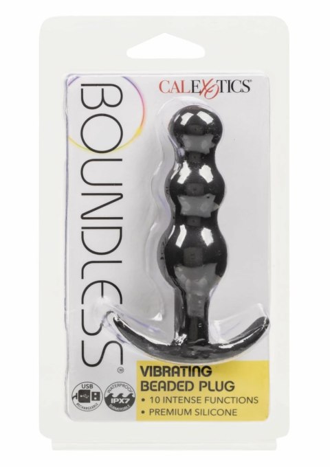 CalExotics Boundless Vibrating Beaded Plug silikonowy, wibrujący, IPX7