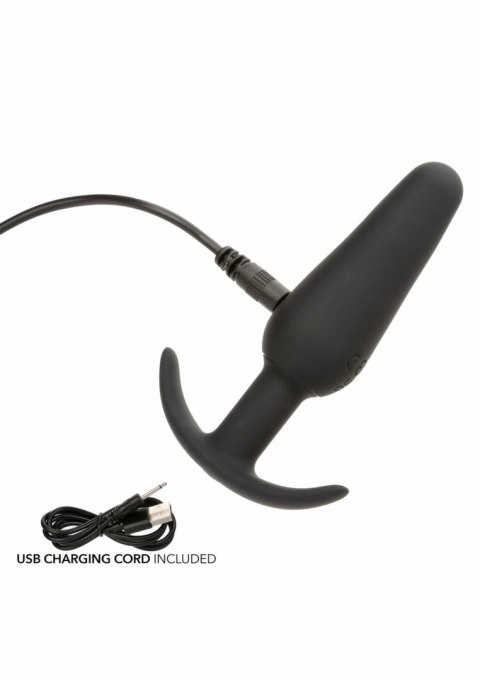 CalExotics Boundless Vibrating Slim Plug silikonowy, wibrujący, czarny