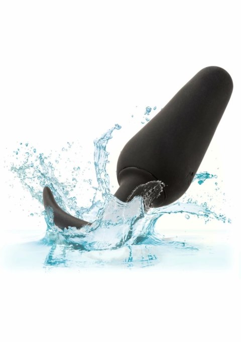 CalExotics Boundless Vibrating Slim Plug silikonowy, wibrujący, czarny