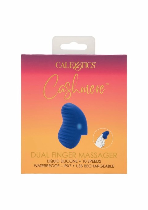 CalExotics Cashmere Dual Finger Massager silikonowy, wodoodporny, USB