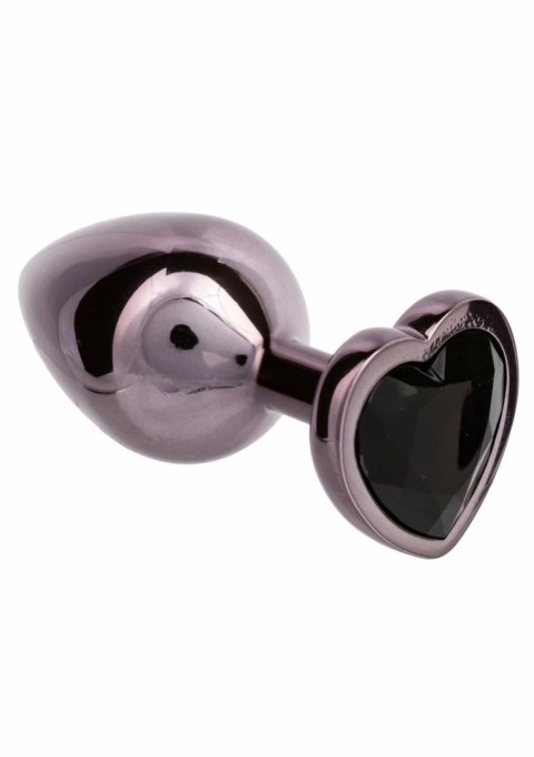 CalExotics Diamond Heart Plug Large - elegancki model z kryształowym sercem, rozmiar L