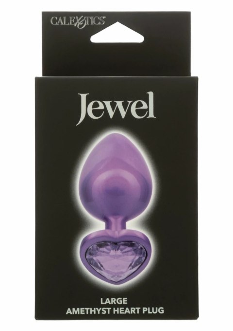CalExotics Jewel Diamond Heart Plug Large - elegancki model z kryształem, rozmiar L