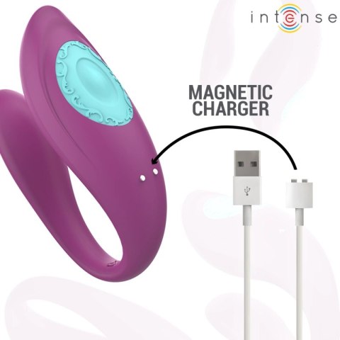 Intense Annie fioletowy stymulator U z pilotem, 10 trybow, USB