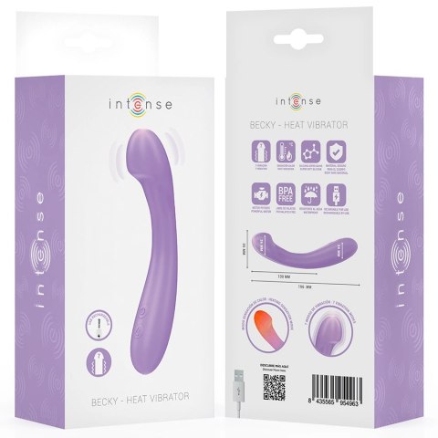 Intense Becky Model 19 cm Fioletowy - System Podgrzewania i 7 Trybow