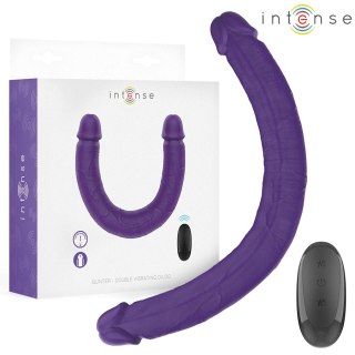 Intense GUNTER Podwojny Wibrator 40cm Fioletowy Pilot 7 Trybow USB