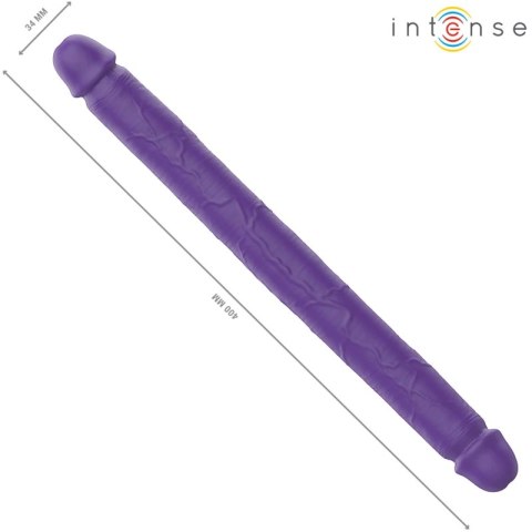 Intense GUNTER Podwojny Wibrator 40cm Fioletowy Pilot 7 Trybow USB
