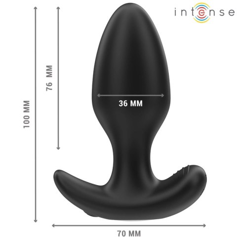 Intense Joey Plug anatomiczny 10 trybow, czarny, pilot bezprzewodowy