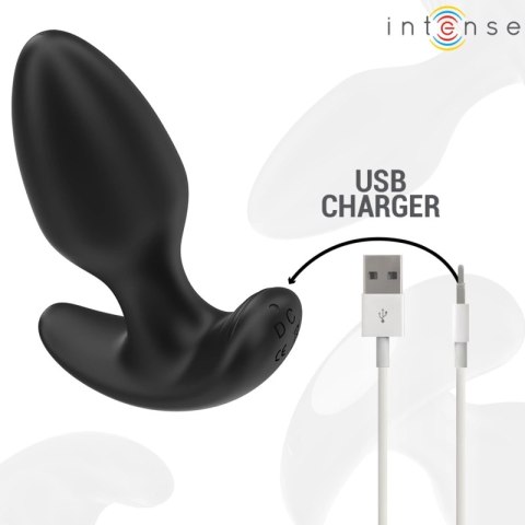 Intense Joey Plug anatomiczny 10 trybow, czarny, pilot bezprzewodowy