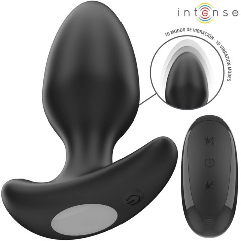 Intense Joey Plug anatomiczny 10 trybow, czarny, pilot bezprzewodowy