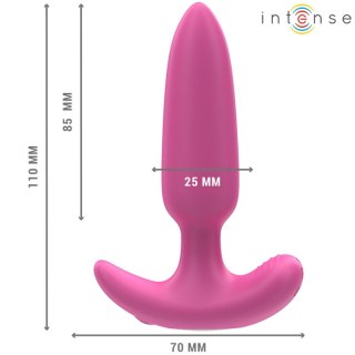 Intense Ross wibrujący plug analny 10 trybow pilot rożowy 11cm