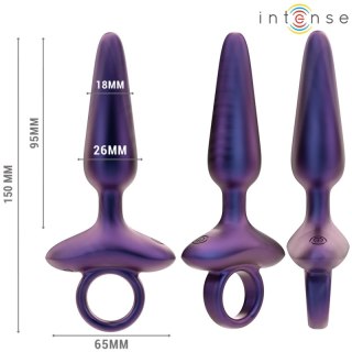 Intense Marlon Model 4 - Wibrujący korek analny z pilotem, silikonowy