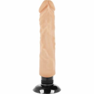 BASECOCK Wibrator 2w1 Flesh 20 cm × 4 cm, elastyczny TPE, przyssawka