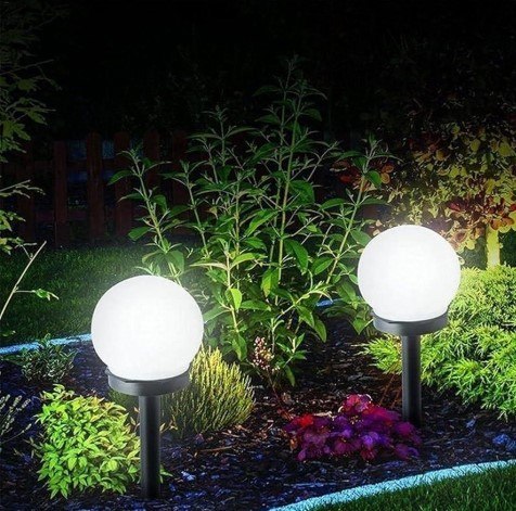 Lampa solarna LED 33cm - zestaw 2 sztuk 2600