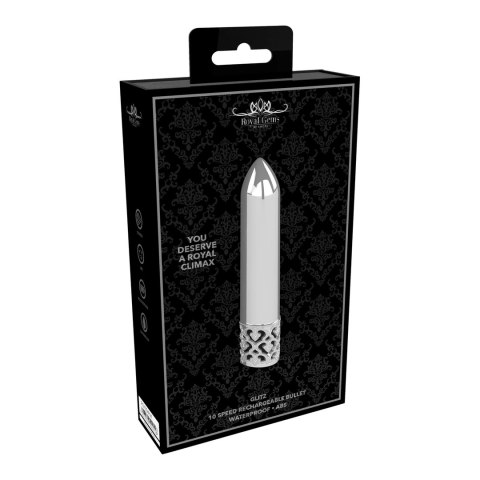 Shots Royal Gems GLITZ Mini Wibrator Akumulatorowy Metaliczny Design