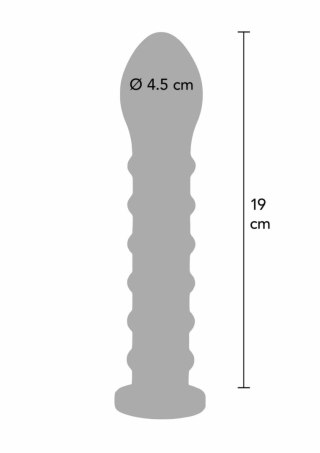 Hidden Desire Bangers Ribbed Dong Easy-Lock 19 cm silikonowy, kompatybilny system mocowania