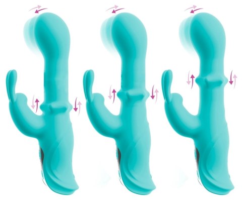 Beau coeur Oriven Rabbit Vibra - silikonowy model z systemem Slide Ring, 17,8 cm