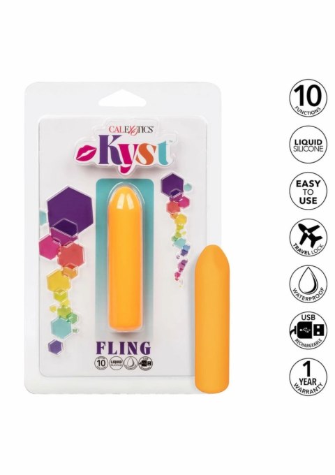CalExotics Kyst Fling mini masażer silikonowy 10 trybow kompaktowy USB