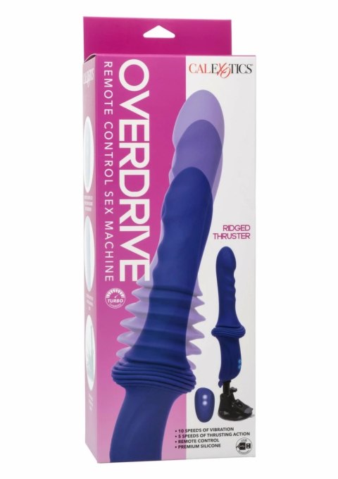 CalExotics Overdrive Ridged Thruster - maszyna intymna z pilotem, 10 trybow