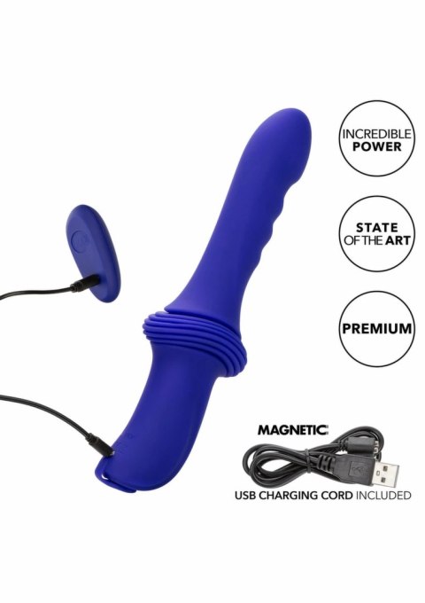 CalExotics Overdrive Ridged Thruster - maszyna intymna z pilotem, 10 trybow