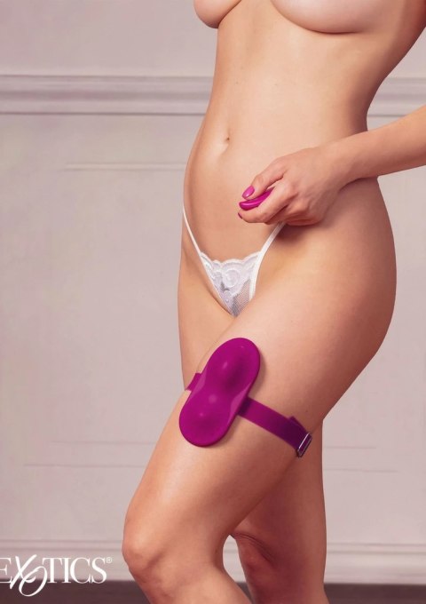 CalExotics Remote Control Grinder z paskiem na udo, bezprzewodowy masażer