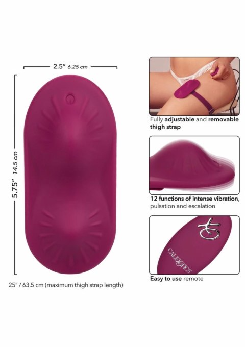 CalExotics Remote Control Grinder z paskiem na udo, bezprzewodowy masażer